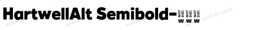 HartwellAlt Semibold字体转换